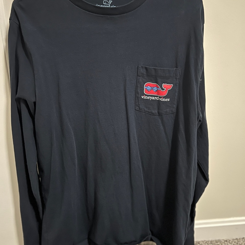 Vineyard Vines Men's Black Long Sleeve Shirt